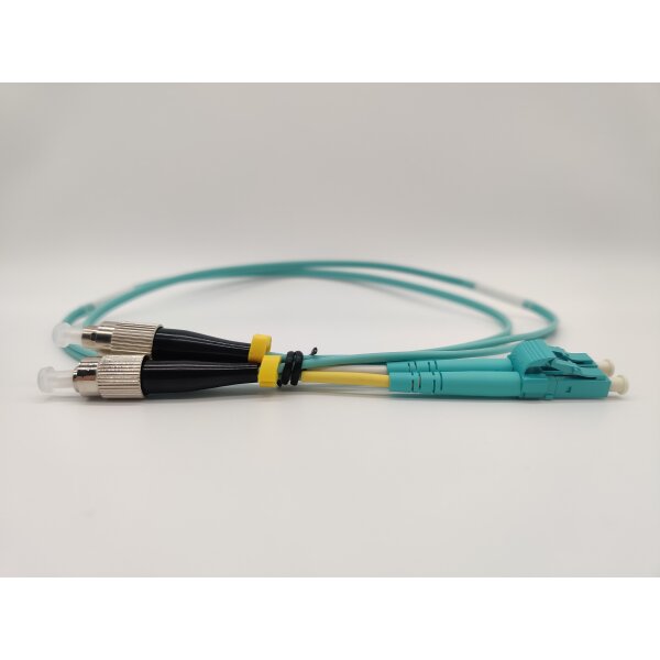 Premium Duplex LWL Patchkabel, OM3, FC/PC-LC/PC