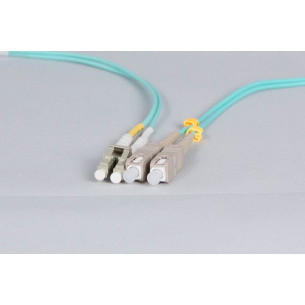 Premium Duplex LWL Patchkabel, OM3, LC/PC-SC/PC