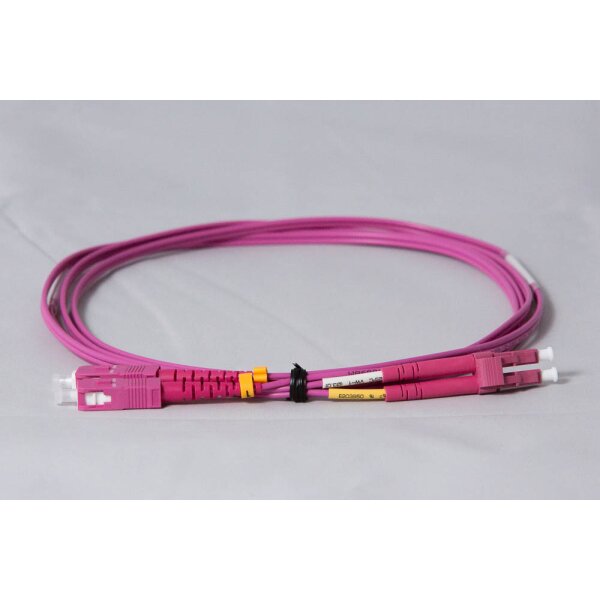 Premium Duplex LWL Patchkabel, OM4, LC/PC-SC/PC