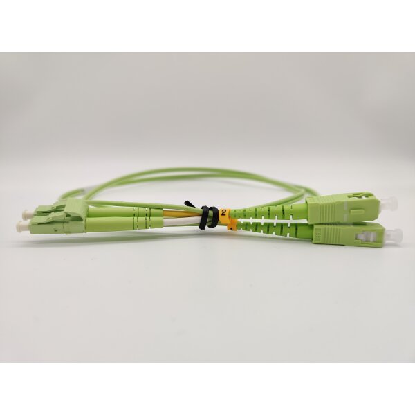 Premium Duplex LWL Patchkabel, OM5, LC/PC-SC/PC