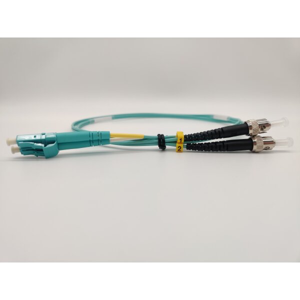 Premium Duplex LWL Patchkabel, OM3, LC/PC-ST