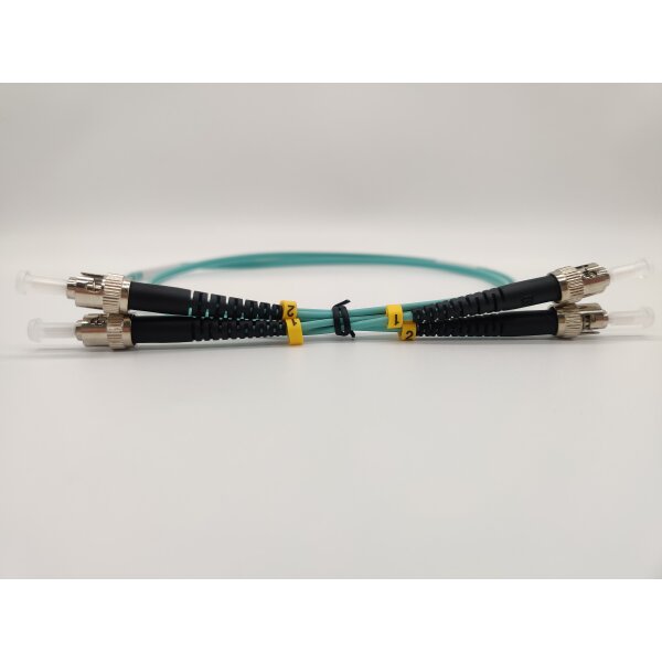 Premium Duplex LWL Patchkabel, OM3, ST-ST