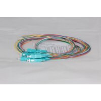 Premium Faserpigtail Rainbow set 0.9mm, OM3, LSZH, 2m
