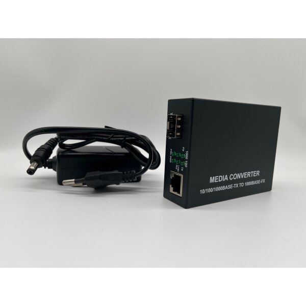 Media Converter 10/100/1000 RJ45 auf SFP Slot