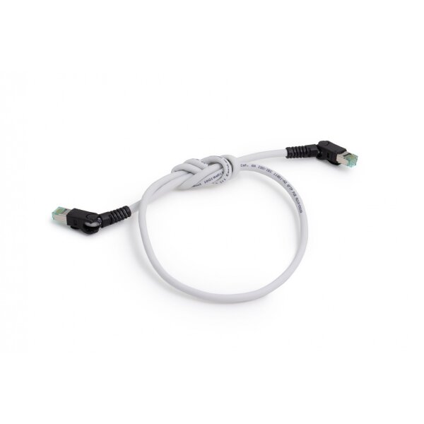 Patchkabel S/FTP, Kategorie 6A, PUR, grau, 1m