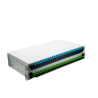 19" Spleißbox OM3 12x LC Duplex Kuppl. montiert