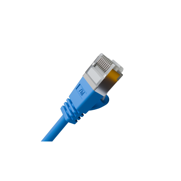 CableDoc CAT6A 10G Ultrafine Patch cord round blue