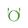 CableDoc CAT6A 10G Ultrafine Patch cord round green