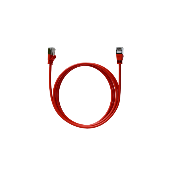 CableDoc CAT6A 10G Ultrafine Patch cord round red