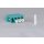 fiber adapter Quad, OM3, aqua, LC/LC,