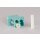 fiber adapter Duplex, OM3, aqua, LC/LC,