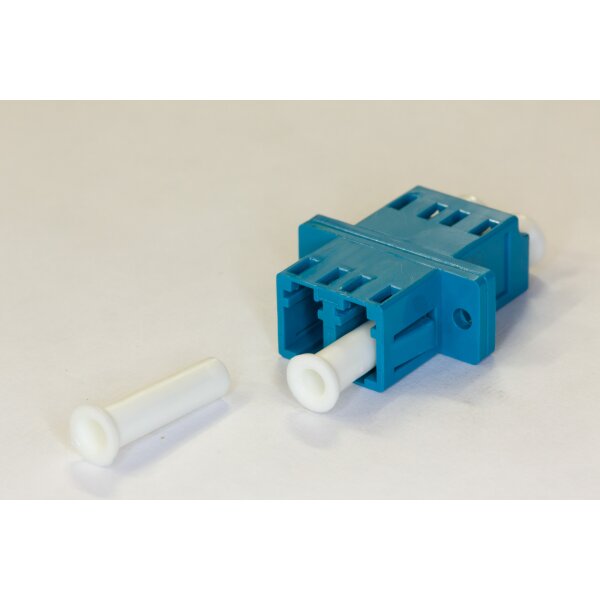 fiber adapter Duplex, Singlemode, LC/LC,