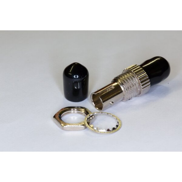 fiber adapter Simplex, Multimode, ST/ST, d-hole