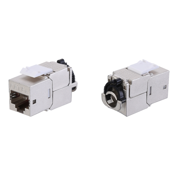 CAT6A STP Einbaubuchse, Toolless