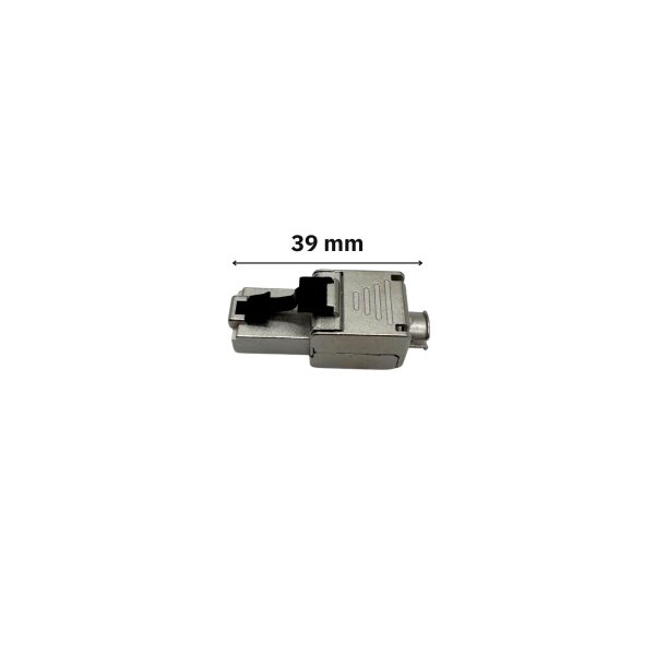 CableDoc Feldkonfektionierbarer Stecker RJ45 extra Kurz