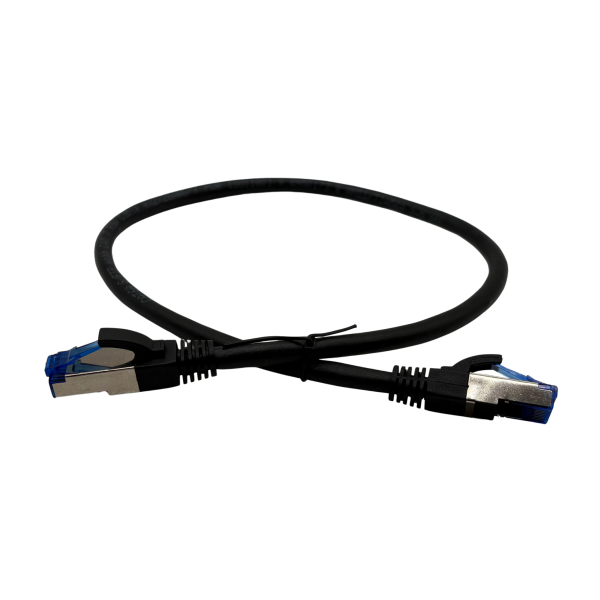 CableDoc CAT6A Outdoor Patch Cord, black